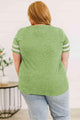 Vanessa Plus Size Striped V-Neck T-Shirt