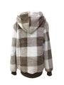Elida Plaid Half Zip Drawstring Jacket - Vestir en Moda