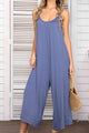 Carolina Spaghetti Strap Scoop Neck Jumpsuits