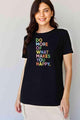 Sonia Simply Love Full Size Slogan Graphic T-Shirt - Vestir en Moda