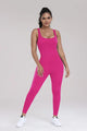 Yuddy Wide Strap Sleeveless Active Jumpsuits