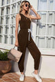Debora One-Shoulder Sleeveless Jumpsuits