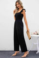 Cristina Smocked Square Neck Wide Leg Jumpsuits