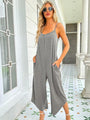 Estefani Spaghetti Strap Pocketed Jumpsuits