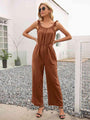 Beba Round Neck Sleeveless Jumpsuits with