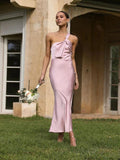Florence Forged Face Elegant Suspender Long Dress - Vestir en Moda