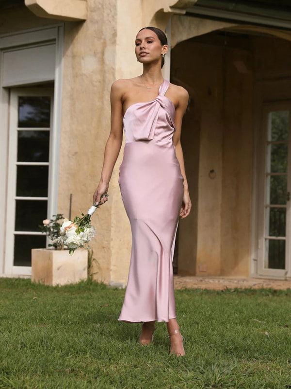 Florence Forged Face Elegant Suspender Long Dress - Vestir en Moda