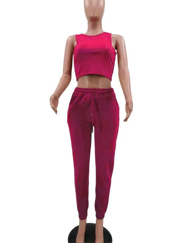 Giorgia Women's Knitted Casual Sports Fleece Three piece Sets - Vestir en Moda
