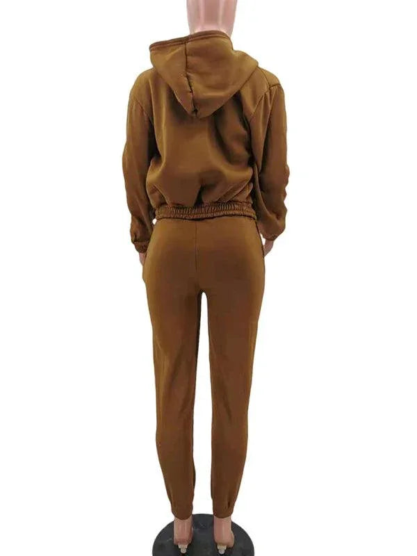 Giorgia Women's Knitted Casual Sports Fleece Three piece Sets - Vestir en Moda