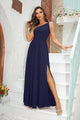 Hyler Sexy One-Shoulder Split Elegant Maxi Dress - Vestir en Moda