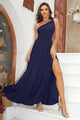 Hyler Sexy One-Shoulder Split Elegant Maxi Dress - Vestir en Moda