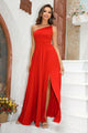 Hyler Sexy One-Shoulder Split Elegant Maxi Dress - Vestir en Moda