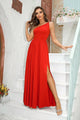 Hyler Sexy One-Shoulder Split Elegant Maxi Dress - Vestir en Moda