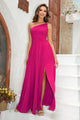 Hyler Sexy One-Shoulder Split Elegant Maxi Dress - Vestir en Moda