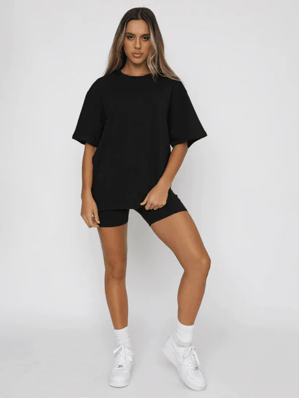 Cristina Women's solid color casual Two piece sets - Vestir en Moda