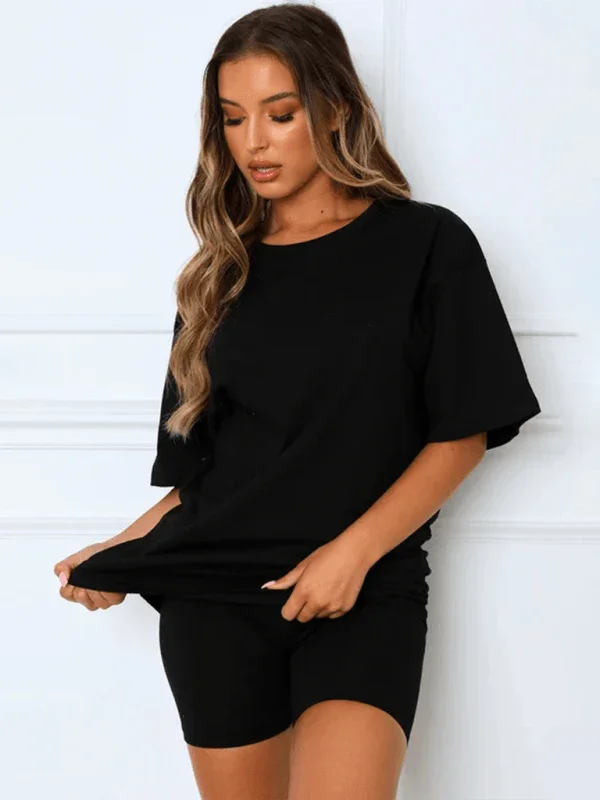 Cristina Women's solid color casual Two piece sets - Vestir en Moda