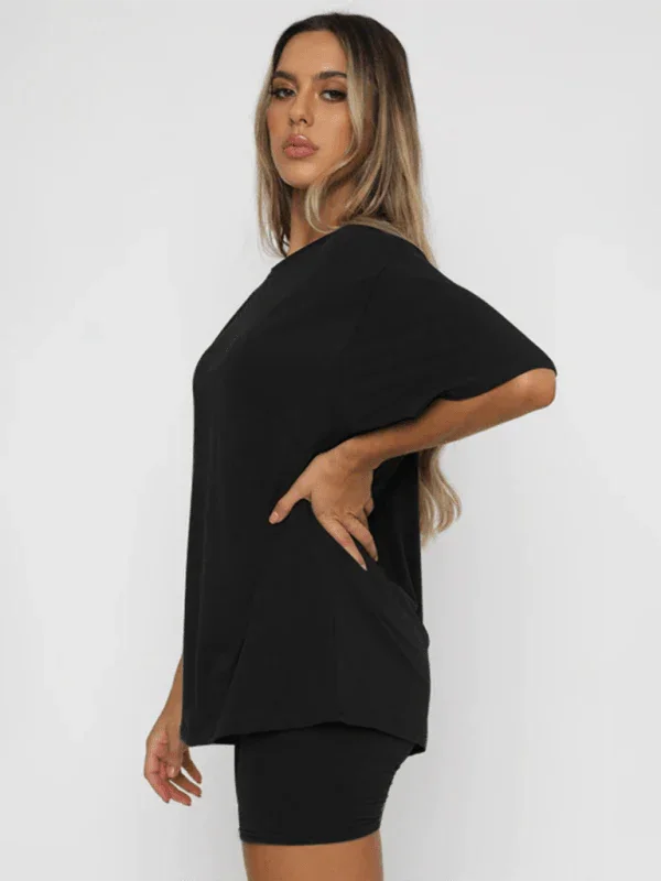 Cristina Women's solid color casual Two piece sets - Vestir en Moda