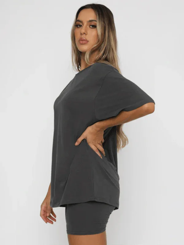 Cristina Women's solid color casual Two piece sets - Vestir en Moda