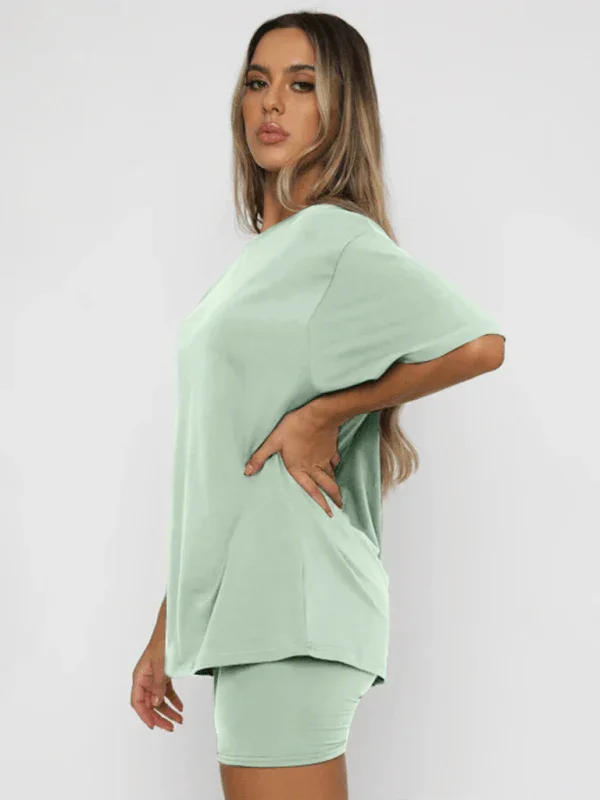 Cristina Women's solid color casual Two piece sets - Vestir en Moda