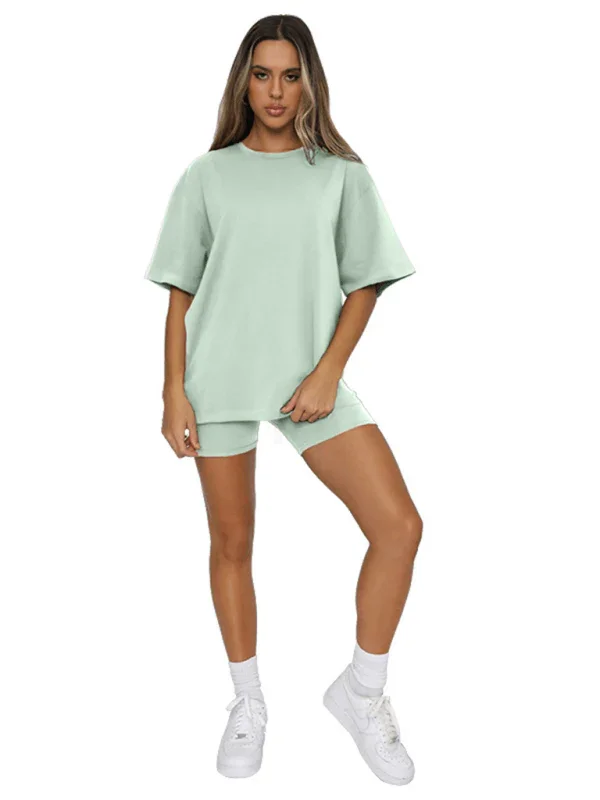 Cristina Women's solid color casual Two piece sets - Vestir en Moda