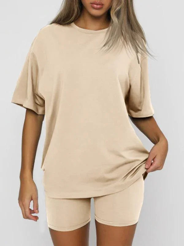 Cristina Women's solid color casual Two piece sets - Vestir en Moda
