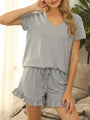Samira Women's Henley Tee With Two pieces Sets - Vestir en Moda