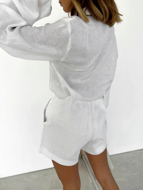 Ruby New casual suit contrasting color Two Pieces Sets