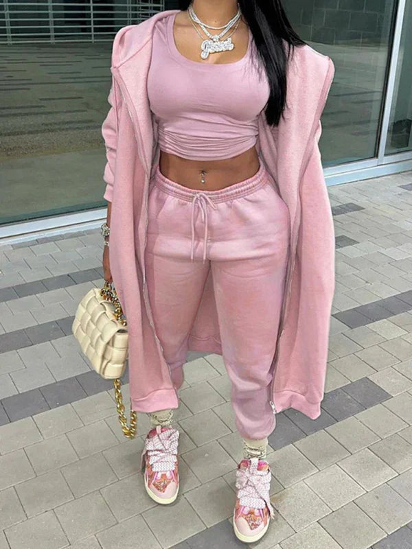 Sophia New women's new fashion casual sports Two Pieces sets