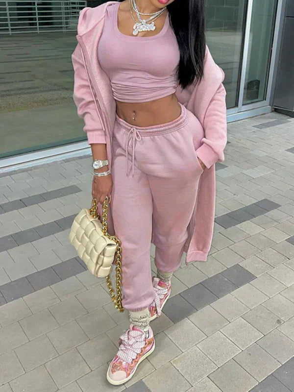 Sophia New women's new fashion casual sports Two Pieces sets
