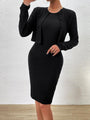 Elizabeth Elegant suit long sleeve round neck Two pieces sets - Vestir en Moda