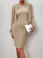Elizabeth Elegant suit long sleeve round neck Two pieces sets - Vestir en Moda