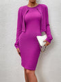 Elizabeth Elegant suit long sleeve round neck Two pieces sets - Vestir en Moda