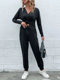 Charlotte Solid color autumn women's fashion Two Pieces Sets