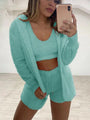 María Plush casual Women Three Piece Sets