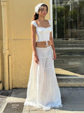 Giulia New women's French neck halter Two pieces sets