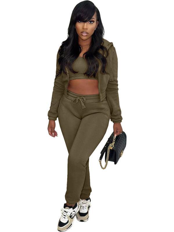 Daniela New women's fleece sports and leisure Three piece sets - Vestir en Moda