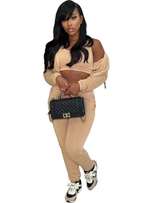 Daniela New women's fleece sports and leisure Three piece sets - Vestir en Moda