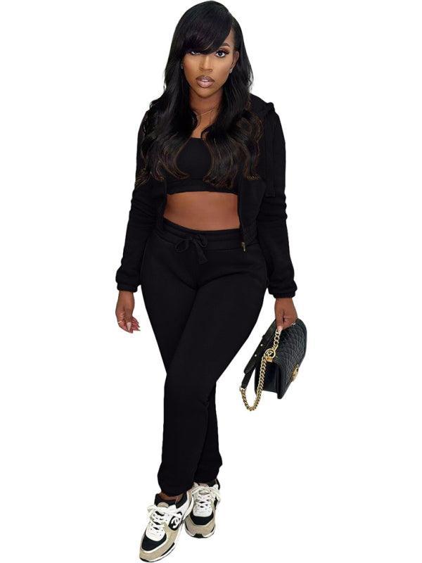 Daniela New women's fleece sports and leisure Three piece sets - Vestir en Moda