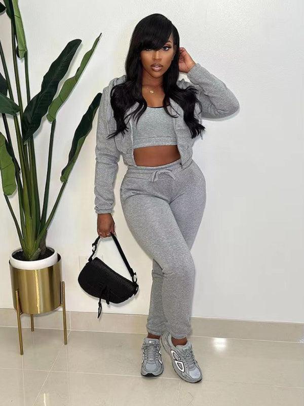 Daniela New women's fleece sports and leisure Three piece sets - Vestir en Moda