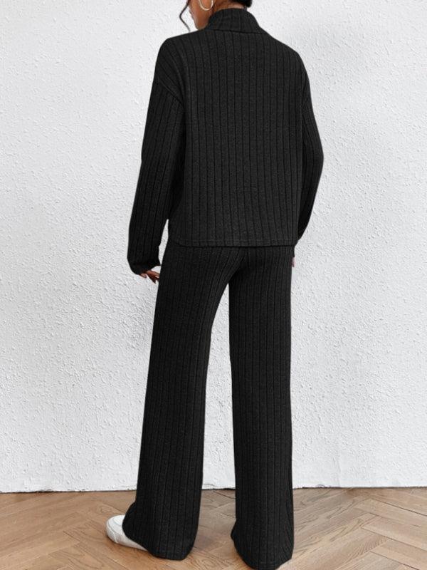 Emily Casual long sleeve women's knitted Two Pieces Sets - Vestir en Moda