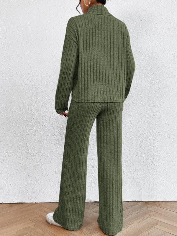 Emily Casual long sleeve women's knitted Two Pieces Sets - Vestir en Moda