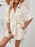 Isabella New women's casual fashion lapel Two Pieces sets