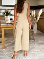 Sodelis Women new style elegant solid color jumpsuits