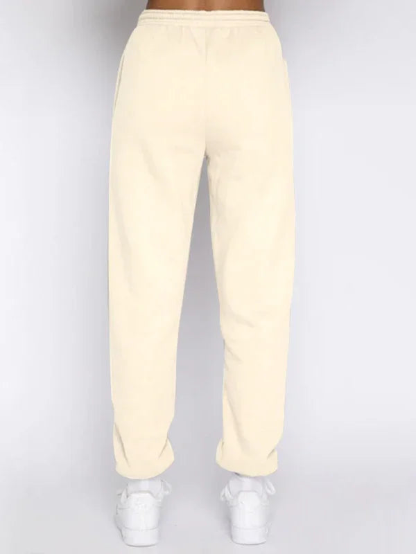 Sophia Women's new solid color stand-up collar zipper Two Pieces sets