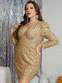 Paula Elegant Sexy Shiny Sequined Party Cocktail Mini Dress