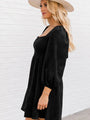 Olivia High Waisted Loose Long Sleeved A Hem Dress