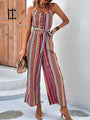 Susana Women Elegant Holiday Bohemian Suspender Jumpsuits