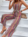 Susana Women Elegant Holiday Bohemian Suspender Jumpsuits