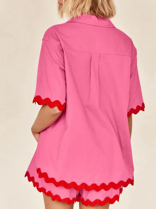 Elizabeth Women's new simple and fashionable Two pieces sets