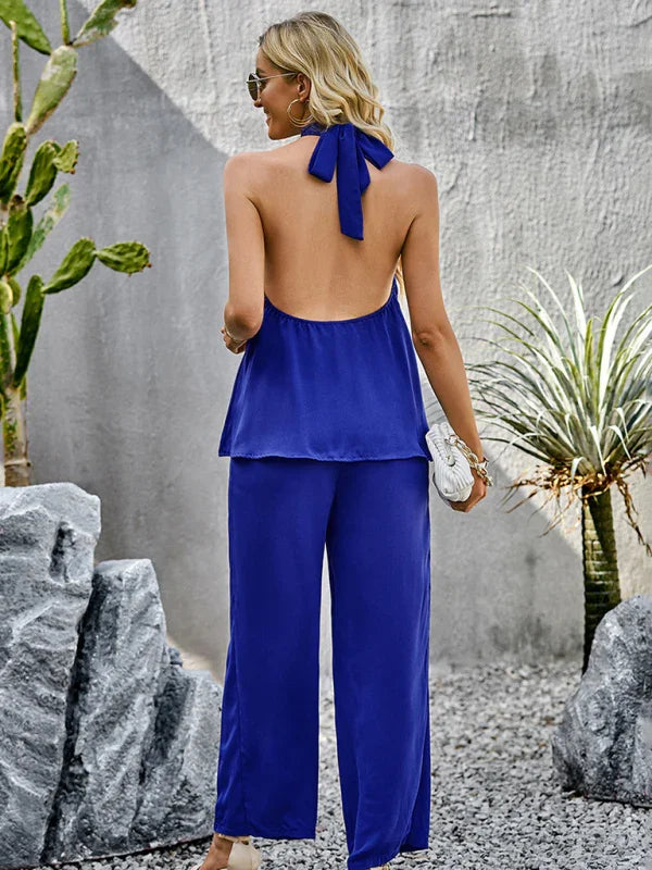 Madison Women's new elegant and fashionable sleeveless Two Pieces Sets